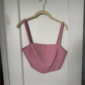 Pink Corset Tank Top